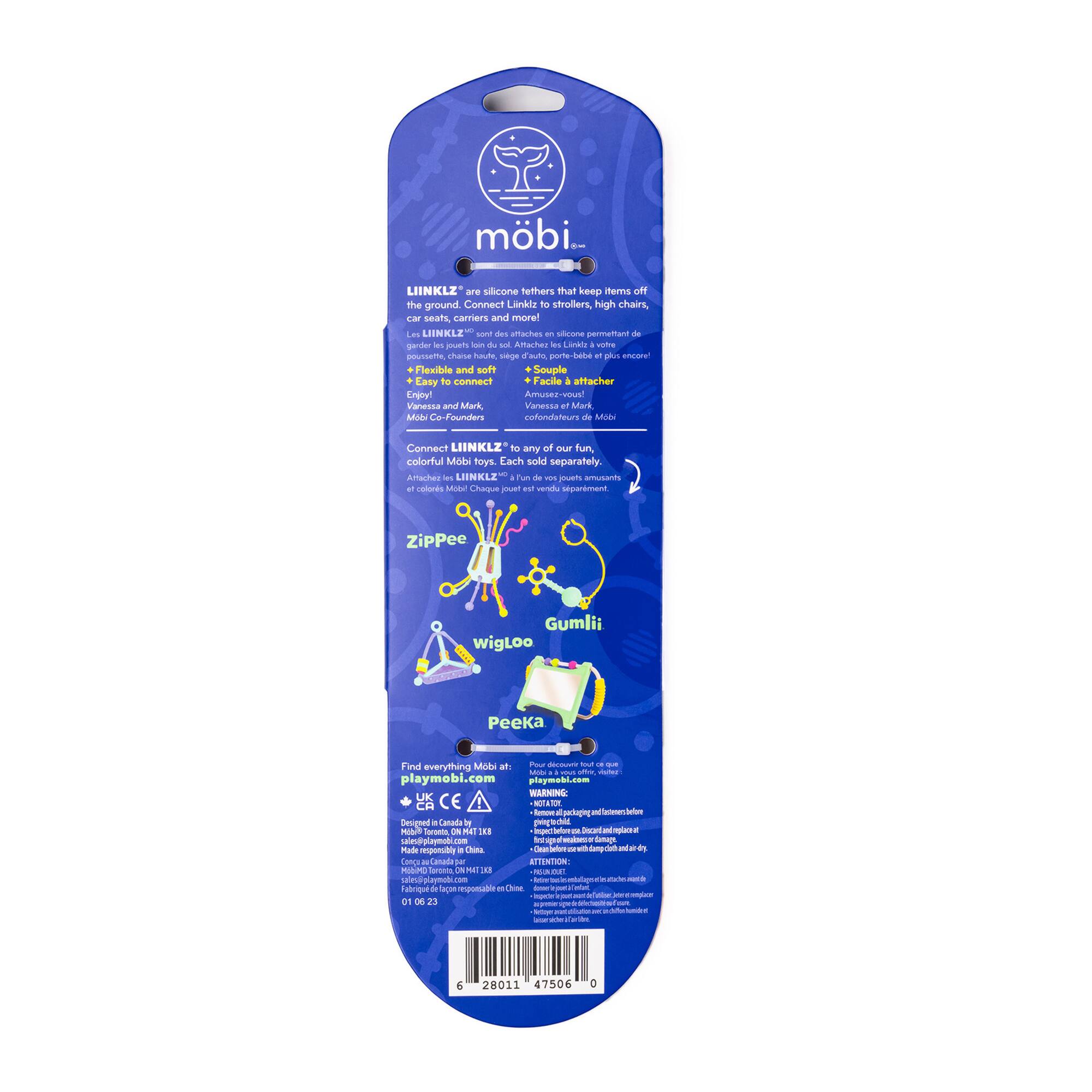 Mobi LIINKLZ® Silicone Vibrand Tether Set, Pack of 3